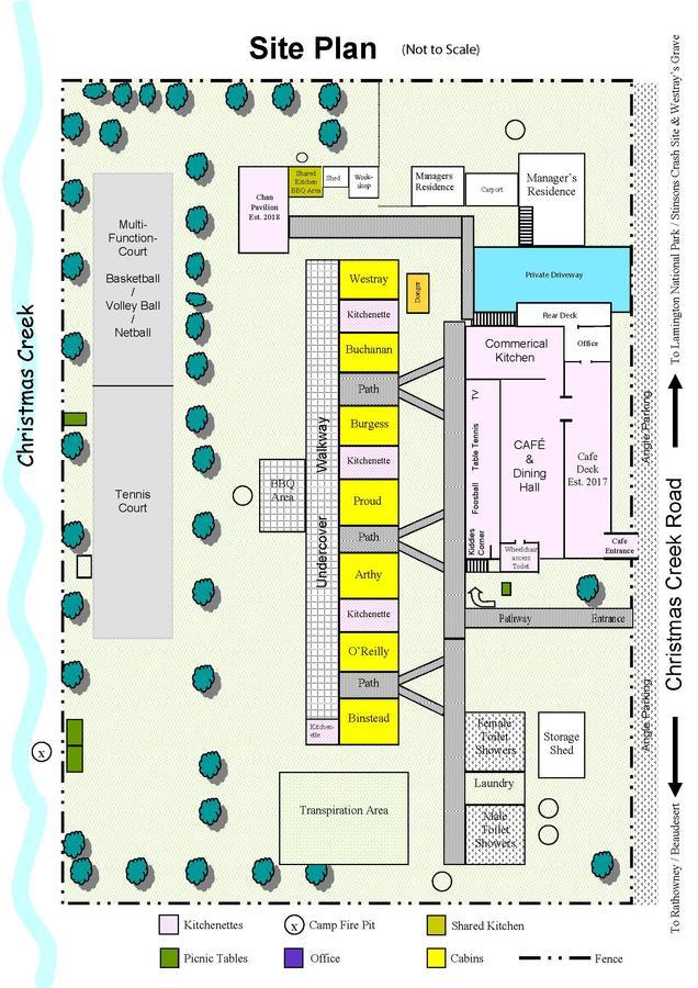 Lamington Christmas Creek Cafe & Cabins מראה חיצוני תמונה